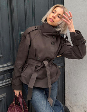 LUMARYA - Trench coat col cheminée