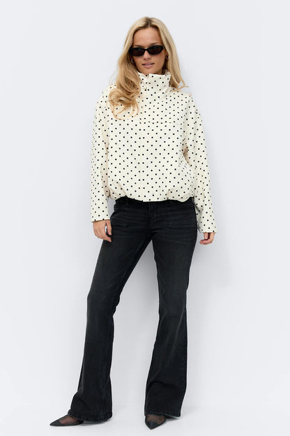 LUMARYA - Chaqueta de cuello alto con lunares