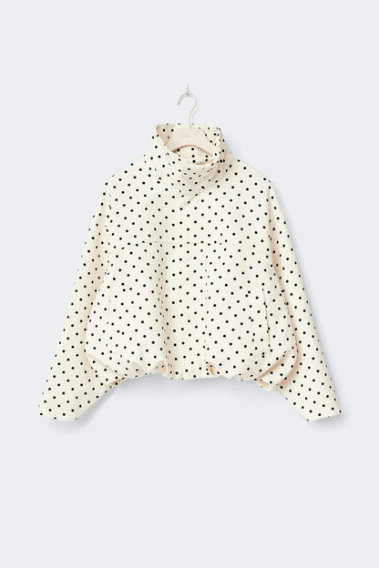 LUMARYA - Chaqueta de cuello alto con lunares