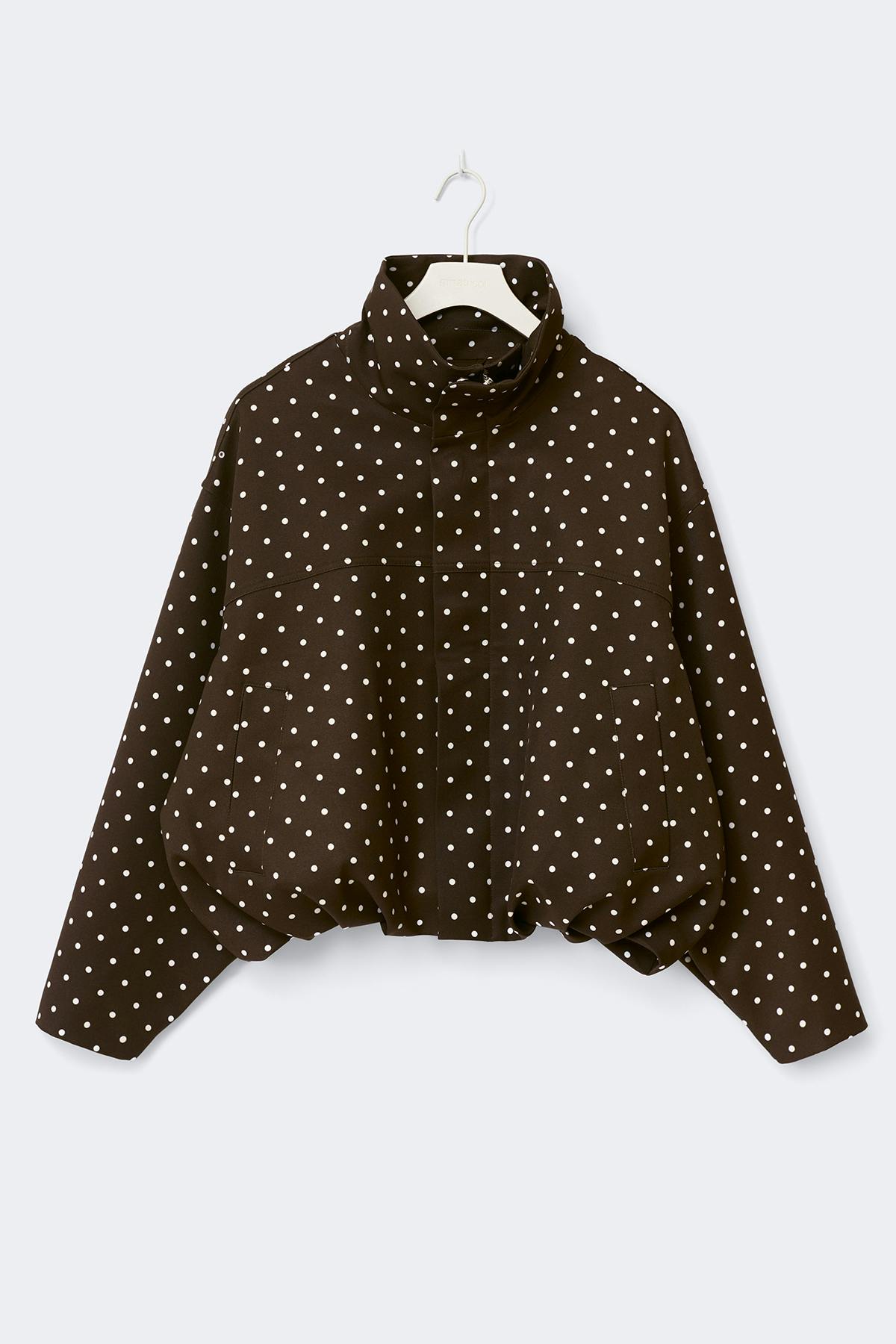 LUMARYA - Chaqueta de cuello alto con lunares