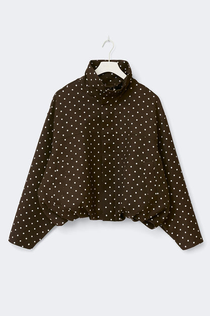 LUMARYA - Chaqueta de cuello alto con lunares